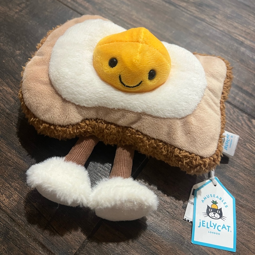 NWT! Jellycat Egglantine Egg on Toast